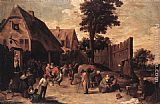Peasants Dancing outside an Inn by David the Younger Teniers